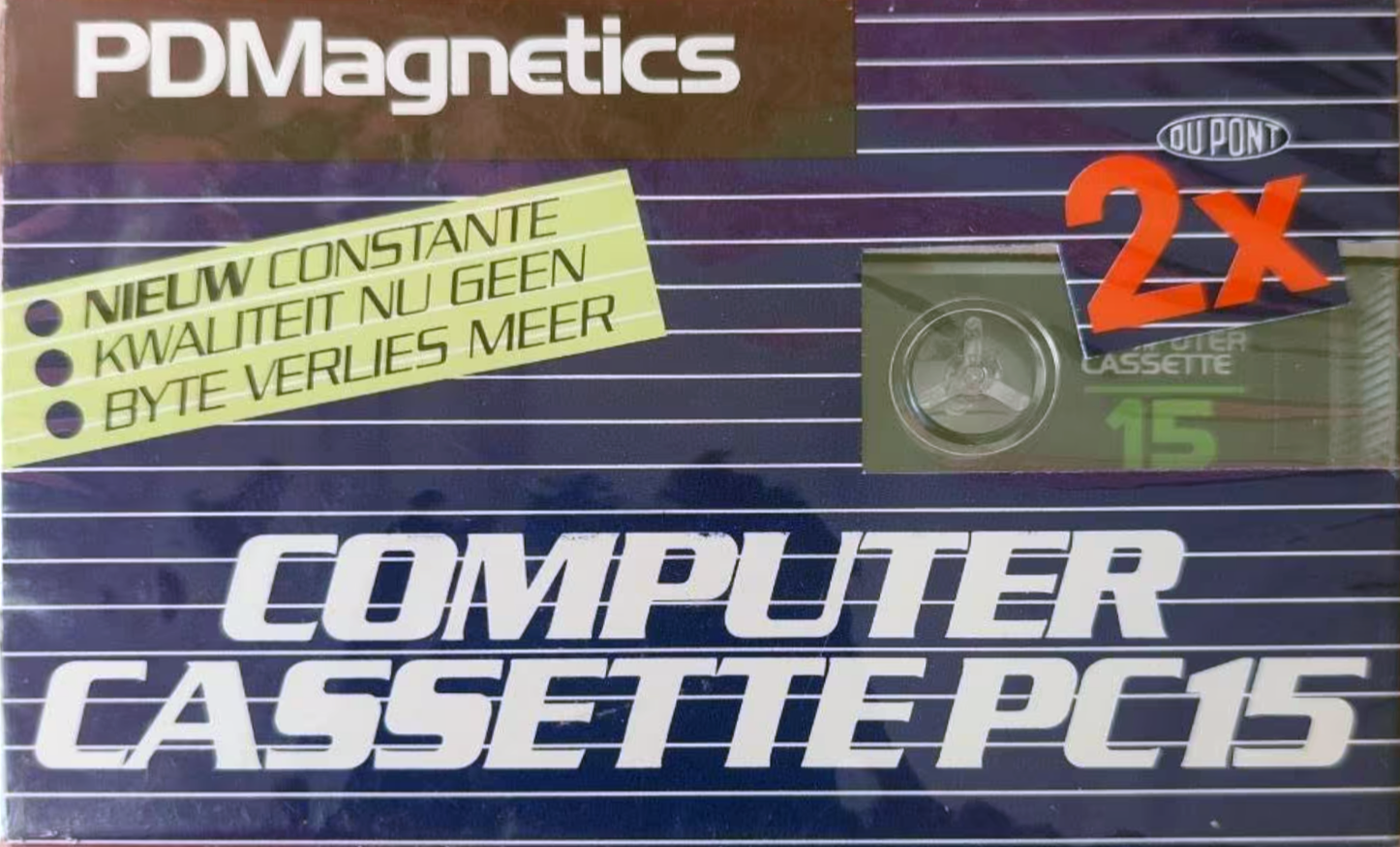2 pack PDM 15 Computer Cassette 1984 Netherlands