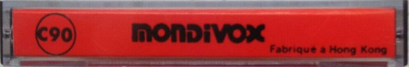 Compact Cassette Mondivox 90 Type I Normal 1987 Hong Kong