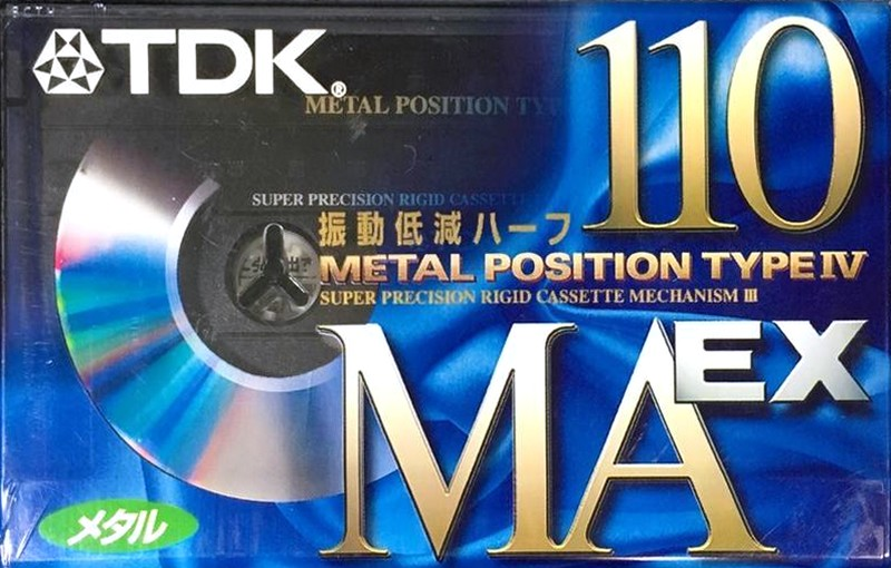 Compact Cassette TDK MAEX 110 "MAEX-110" Type IV Metal 1998 Japan