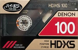 Compact Cassette Denon HD-XS 100 "HD-XS100P" Type II Chrome 1989 Japan