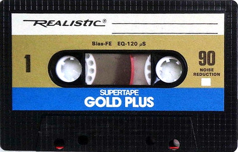 Compact Cassette: Realistic SUPERTAPE - Gold Plus 90