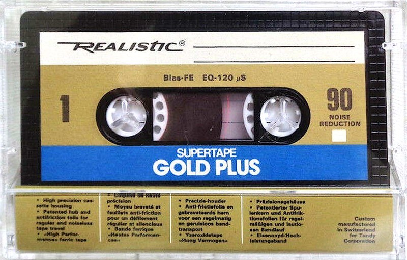 Compact Cassette: Realistic SUPERTAPE - Gold Plus 90