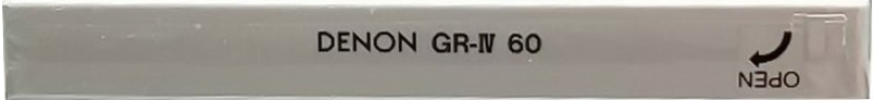 Compact Cassette Denon GR-IV 60 Type IV Metal 1993 Japan