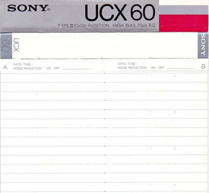 Compact Cassette: Sony  - UCX 60