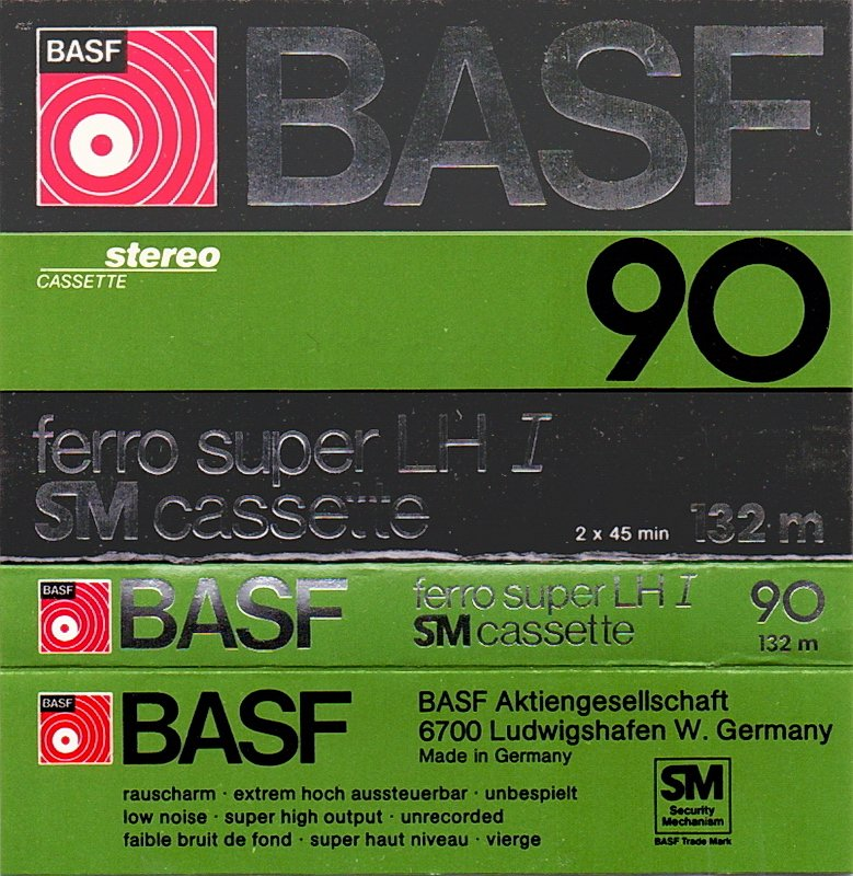 Compact Cassette: BASF  - Ferro Super LH I 90