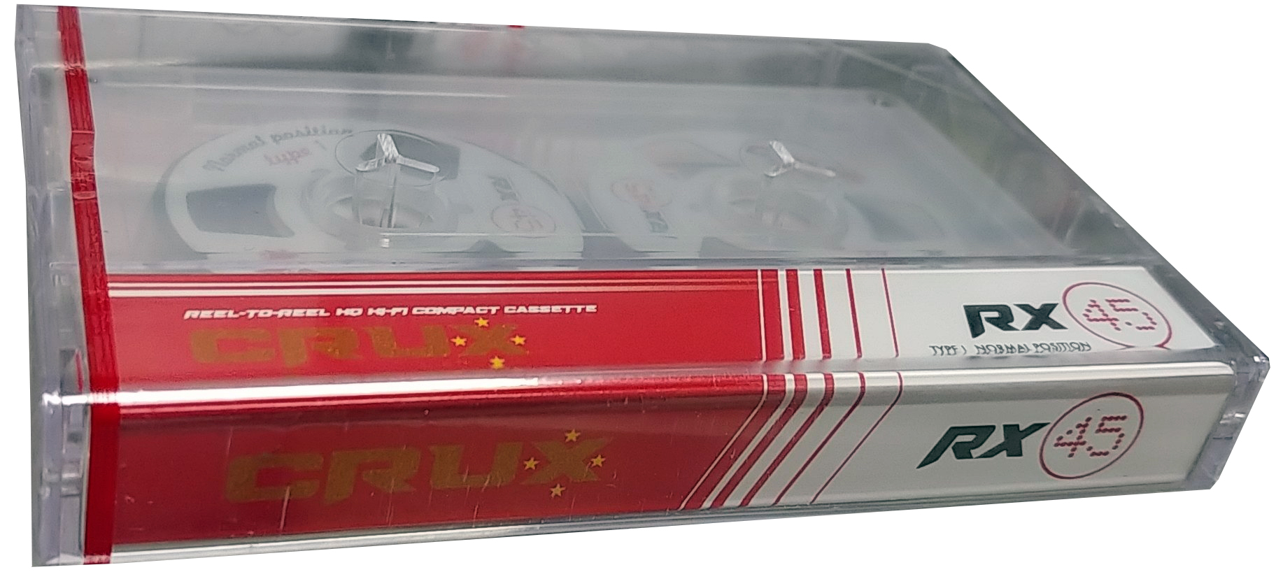 Compact Cassette CRUX RX 45 "tape by TDK" Type I Normal 2023 Worldwide