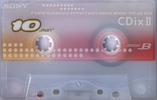 Compact Cassette Sony CDix II 10 "C-10CDX2H" Type II Chrome 2000 Japan