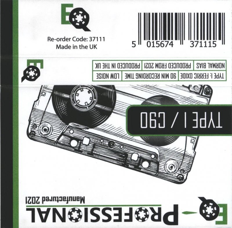 Compact Cassette EQ Professional 90 Type I Normal 2021 UK