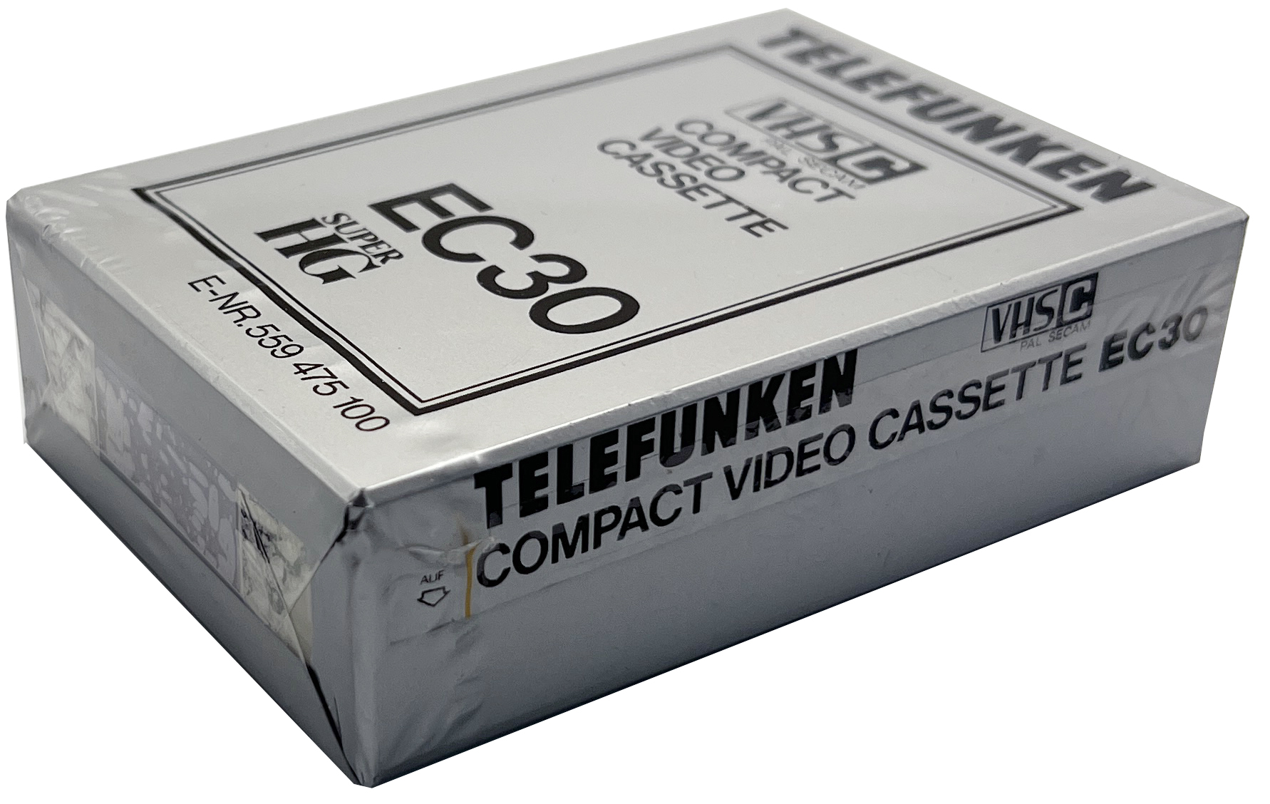 VHS-C (VHS Compact) Telefunken 30 "EC" Type I Normal Unknown Country