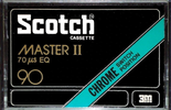 Compact Cassette Scotch Master II 90 Type II Chrome 1977 Europe