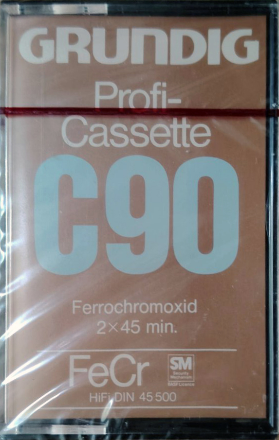 Compact Cassette Grundig Profi-Cassette 90 Type III Ferro Chrome 1976 Germany