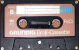Compact Cassette Grundig Profi-Cassette 90 Type III Ferro Chrome 1977 Europe