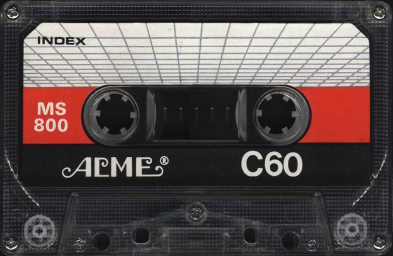 Compact Cassette Acme MS 800 60 Type I Normal 1984 Worldwide