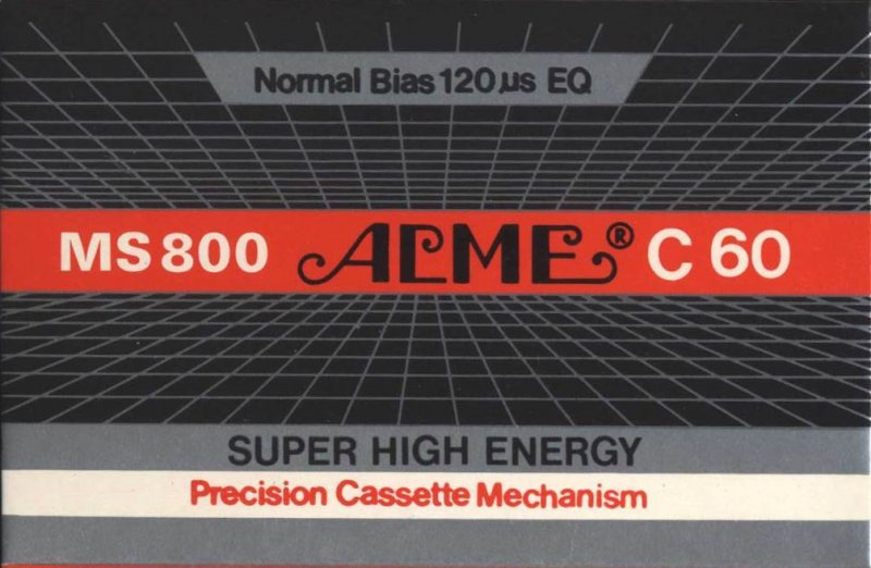 Compact Cassette:  Acme - MS 800 60