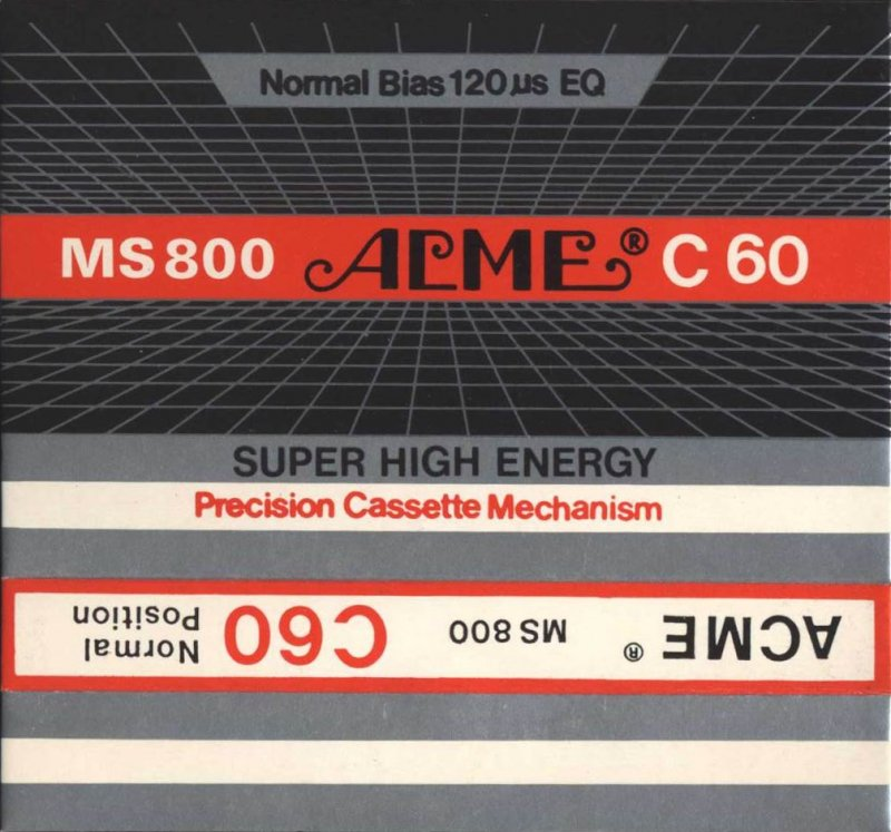 Compact Cassette:  Acme - MS 800 60