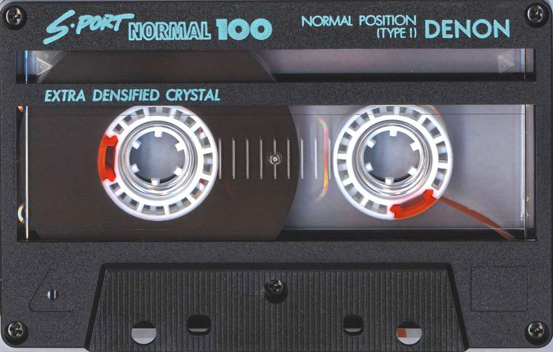 Compact Cassette Denon S-Port 100 "K-SP1 100" Type I Normal 1990 Japan