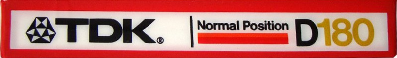 Compact Cassette TDK D 180 Type I Normal 1983 Australia, Europe
