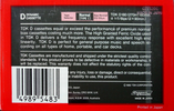 Compact Cassette TDK D 180 Type I Normal 1983 Australia, Europe