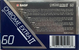Compact Cassette BASF Chrome Extra II 60 Type II Chrome 1991 Europe