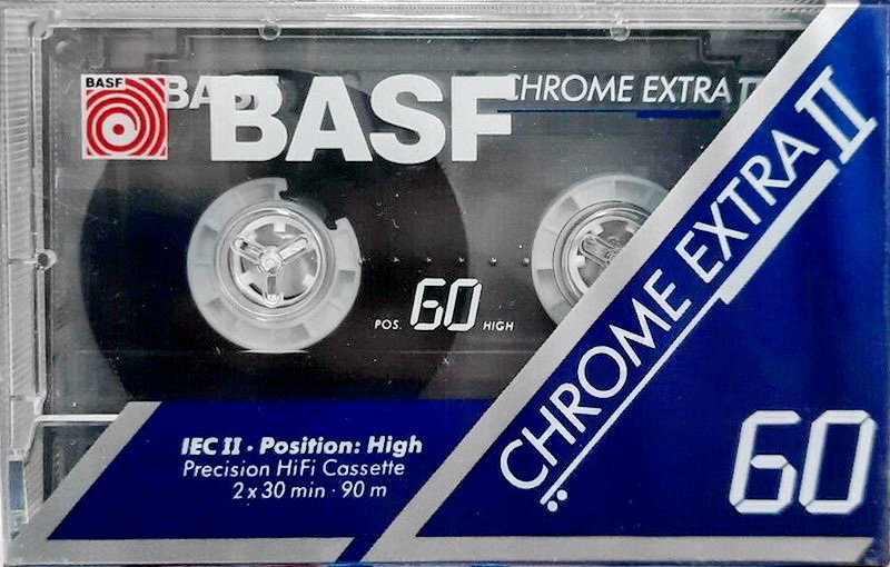Compact Cassette BASF Chrome Extra II 60 Type II Chrome 1991 Europe