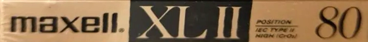 Compact Cassette Maxell XLII 80 Type II Chrome 1988 USA