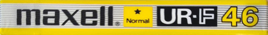 Compact Cassette Maxell UR-F 46 Type I Normal 1985 Japan