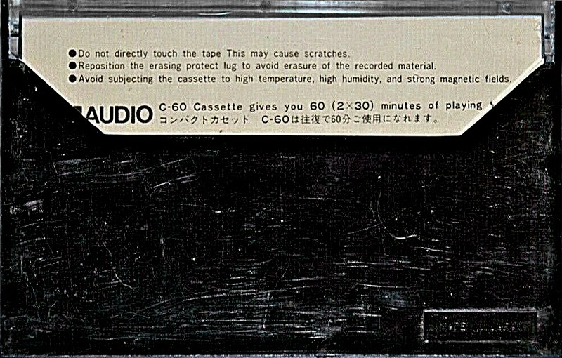 Compact Cassette Audio 60 Type I Normal 1978 Japan