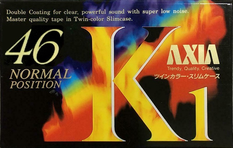 Compact Cassette AXIA K1 46 "K1A 46" Type I Normal 1993 Japan