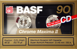 Compact Cassette BASF Chrome Maxima II 90 Type II Chrome 1989 Europe