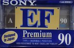 Compact Cassette Sony EF 90 "Premium C-90EFPSA" Type I Normal 1997 Worldwide