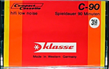 Compact Cassette Klasse 90 Type I Normal 1980 Germany