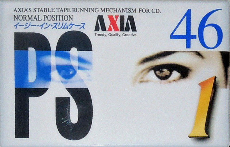 Compact Cassette AXIA PS-I / PS-1 46 "PS1G 46" Type I Normal 1995 Japan