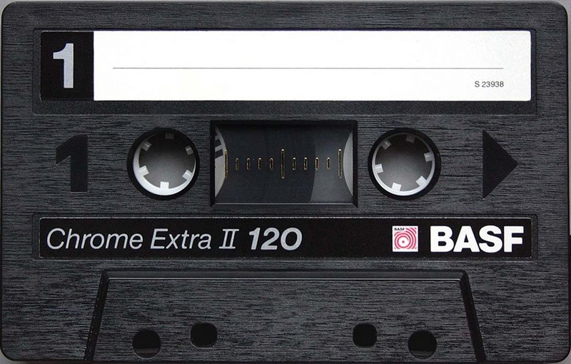 Compact Cassette BASF Chrome Extra II 120 "22681/H3" Type II Chrome 1988 Europe