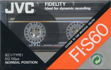 Compact Cassette JVC FI-S 60 "F1-S60E" Type I Normal 1990 North America