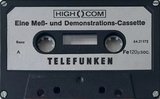 Compact Cassette Telefunken "HIGH COM 64.21 972" Demonstration Tape 1972 Germany