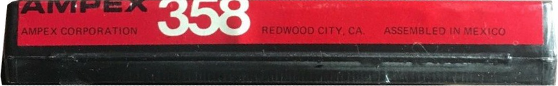 Compact Cassette Ampex 358 60 Type I Normal 1974 Mexico