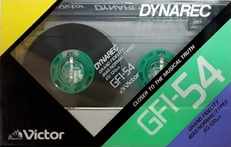 Compact Cassette Victor GFI 54 "Dynarec" Type I Normal 1987 Japan