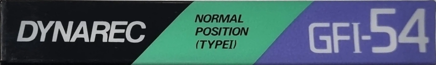 Compact Cassette Victor GFI 54 "Dynarec" Type I Normal 1987 Japan