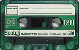 Compact Cassette Scotch Dynarange 90 Type I Normal 1971 Japan