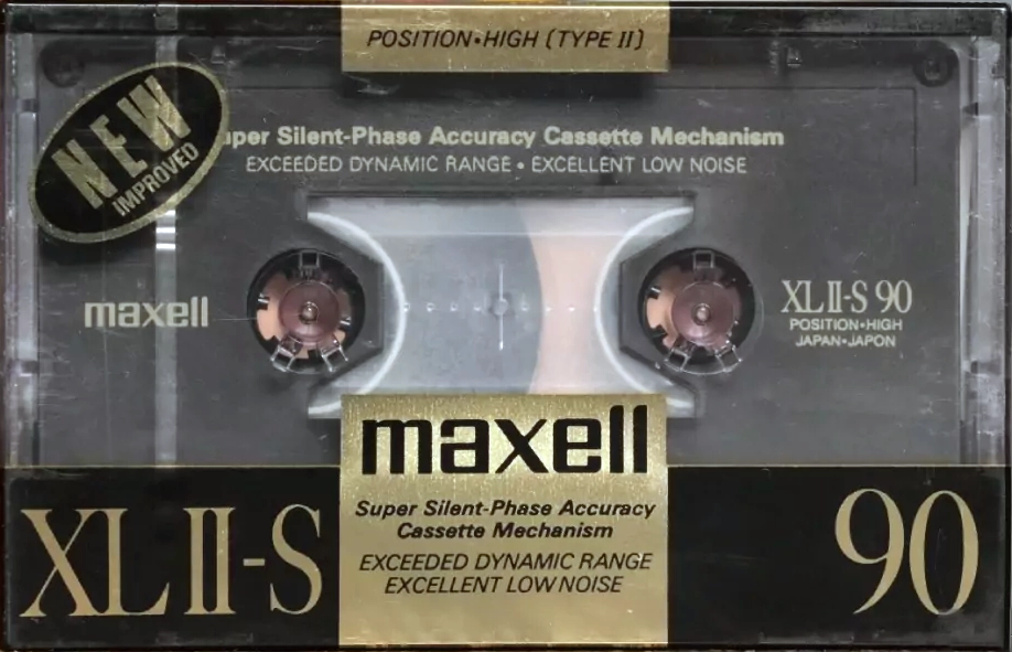 Compact Cassette Maxell XLII-S 90 Type II Chrome 1988 Japan