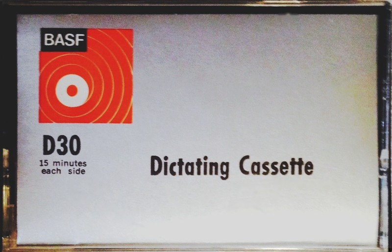Compact Cassette BASF 30 Dictating Cassette USA