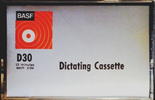 Compact Cassette BASF 30 Dictating Cassette USA