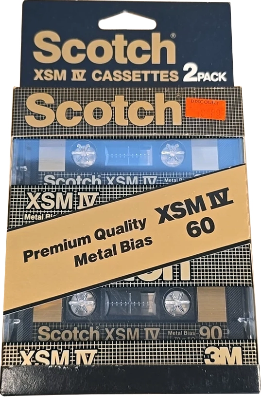 2 pack Scotch XSM IV 60 Type IV Metal 1982 North America