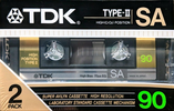 2 pack TDK SA 90 Type II Chrome 1986 Australia, Europe