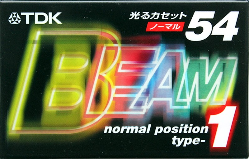Compact Cassette TDK Beam 1 54 "BM1-54S" Type I Normal 1999 Japan