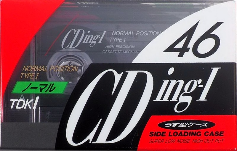 Compact Cassette TDK CDing 1 46 "CDING1-46R" Type I Normal 1992 Japan