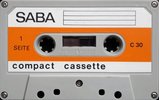 Compact Cassette Saba 30 Type I Normal 1970 Germany