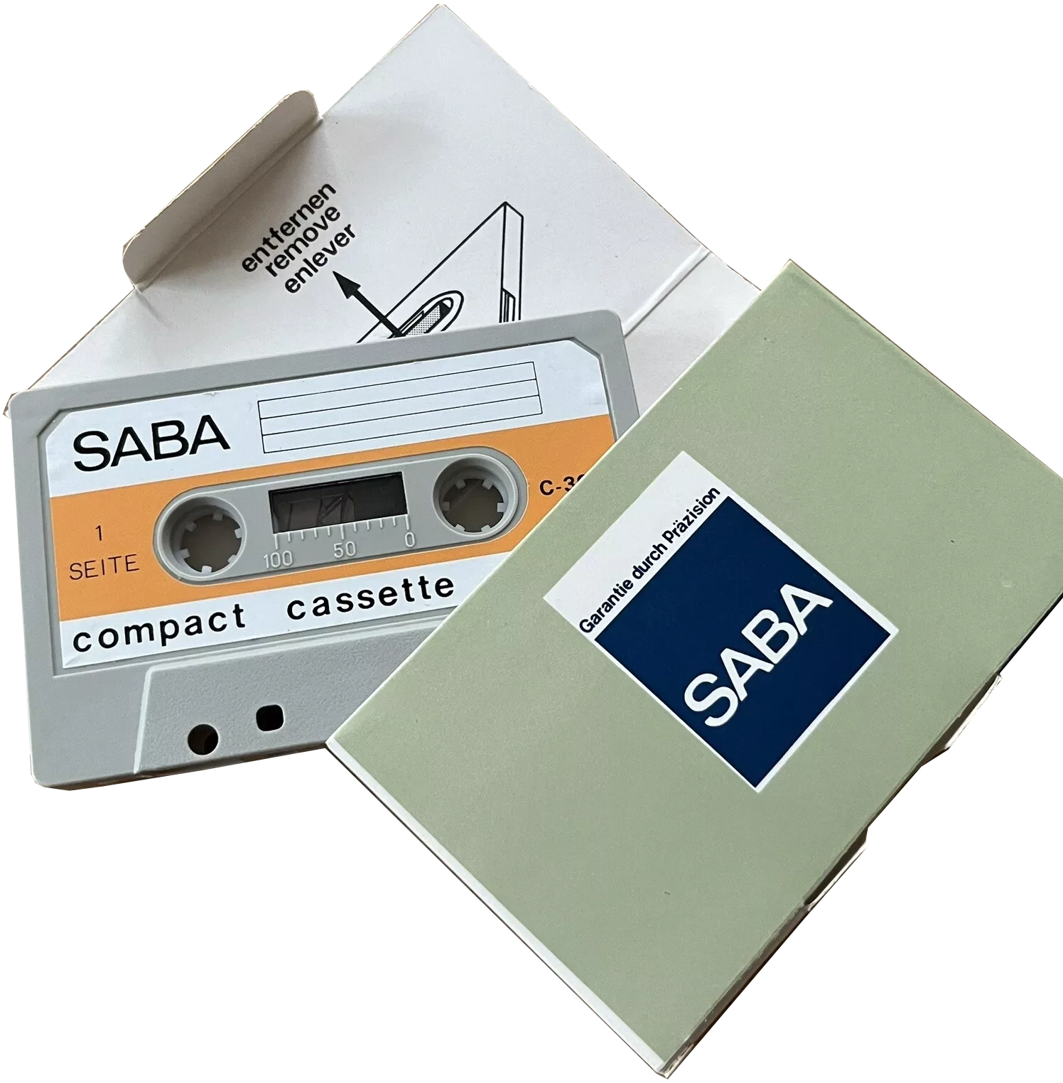 Compact Cassette Saba 30 Type I Normal 1970 Germany