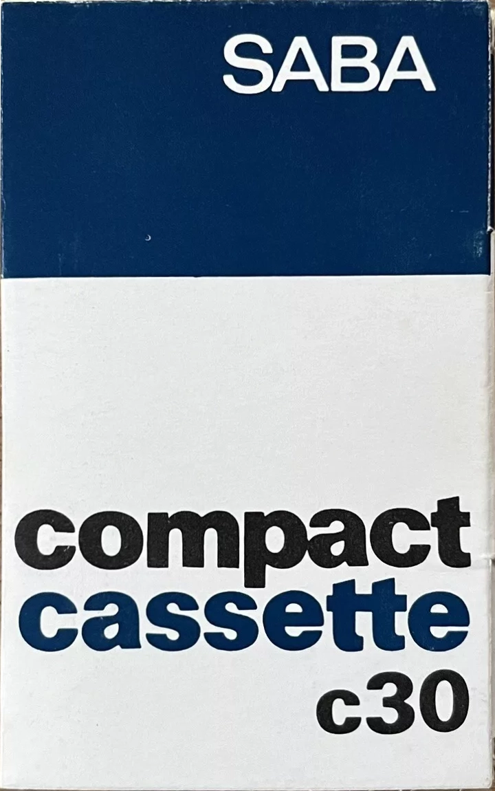 Compact Cassette Saba 30 Type I Normal 1970 Germany