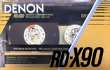 Compact Cassette Denon RD-X 90 "RD-X90M" Type I Normal 1987 Japan